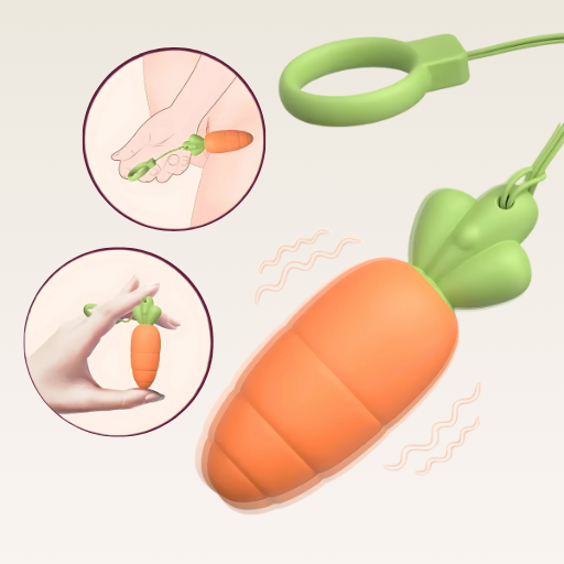 Mini vibrador de zanahoria, 9 modos
