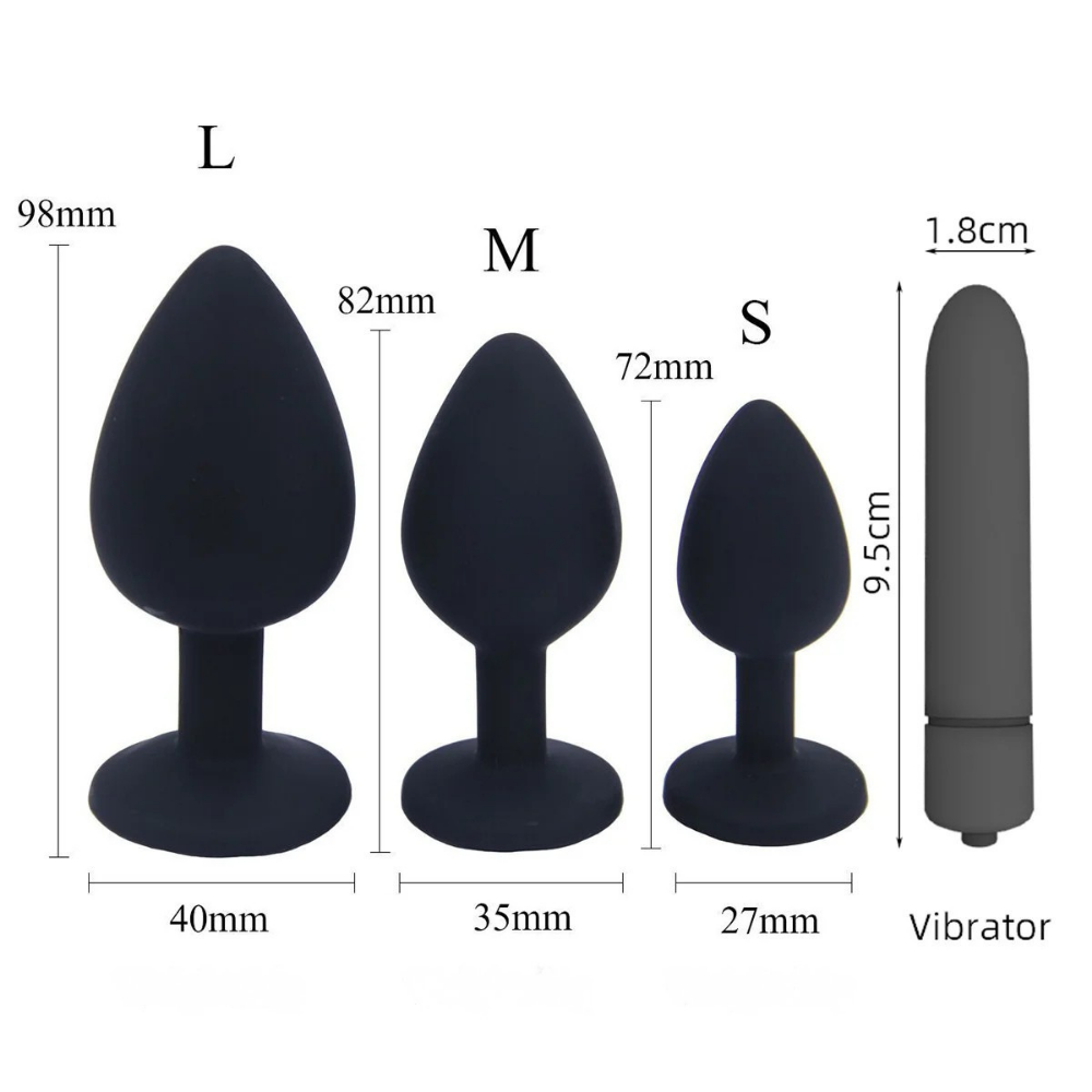 Plug anal con vibrador