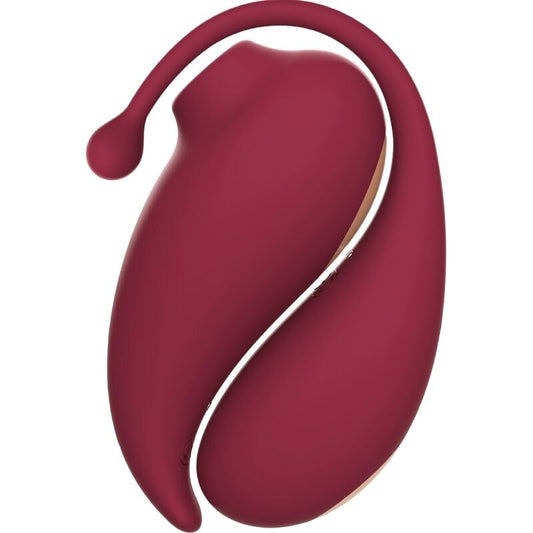 ADRIEN LASTIC - SUCKER DE CLITÓRIS DE INSPIRAÇÃO + OVO VIBRATÓRIO VERMELHO - APLICATIVO GRATUITO