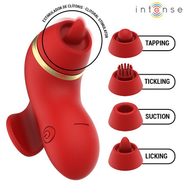INTENSE – PATTY-Stimulator mit 4 Spitzen, Saugen, Berührungen, Kitzeln und Lecken
