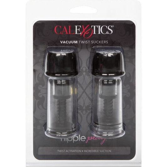 CALEXOTICS - VENTOSA DE SUCÇÃO DE MAMILOS VACCUM TWIST PRETA