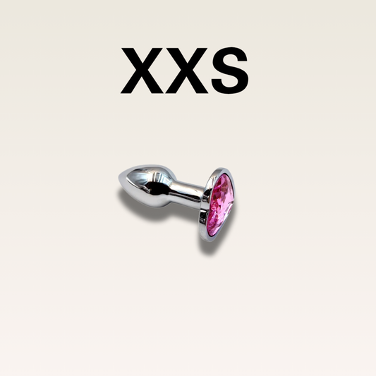 Plug Anal Metálico com Base em Coração - Prazer em TI