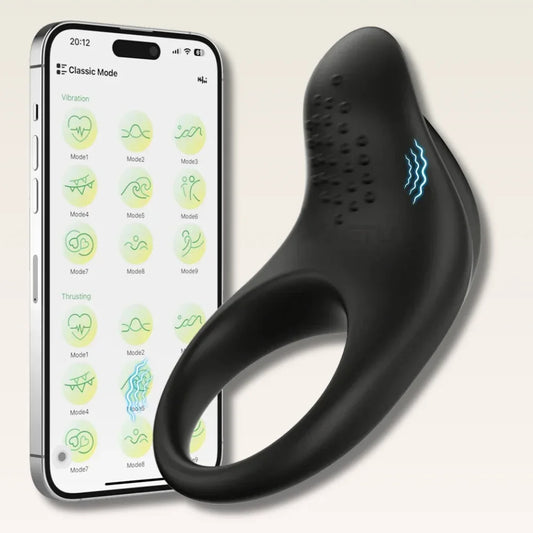 Anel Peniano Vibratório com Controle por APP - Prazer em TI