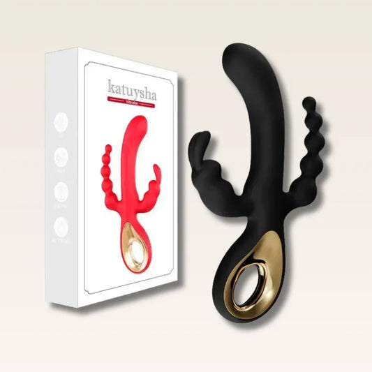 Vibrador Coelho 3 em 1 – Estimulador de Ponto G, Clitóris e Plug Anal - Prazer em TI