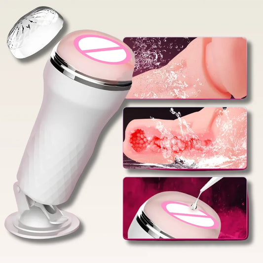 Copo Masturbador Masculino com Ventosa - Prazer em TI