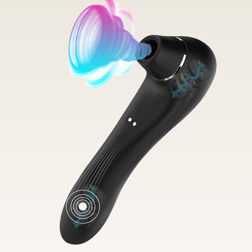Sugador e Vibrador de Clitóris 2 em 1 , Discreto - Prazer em TI