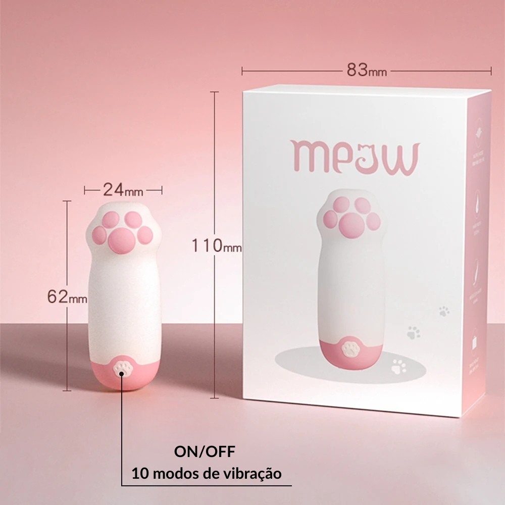 Vibrador com app Discreto, Pata de Gato, Discreto - Prazer em TI