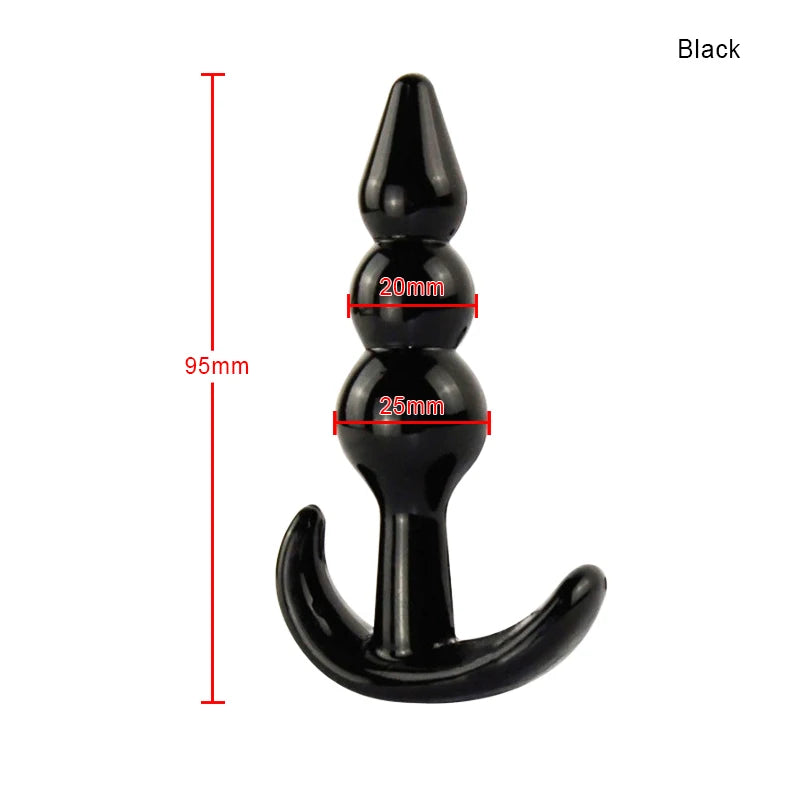 Bolinha/Dildo Anal de Silicone com Plug - Prazer em TI