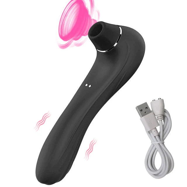 Sugador e Vibrador de Clitóris 2 em 1 , Discreto - Prazer em TI