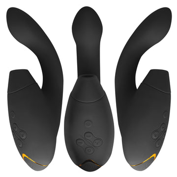 Duo 2 — Vibrador Rabbit — Womanizer — Preto — vista 2