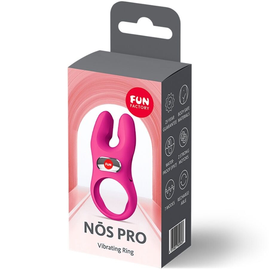 NŌS Pro — Anel Peniano Vibratório Magenta — Fun Factory
