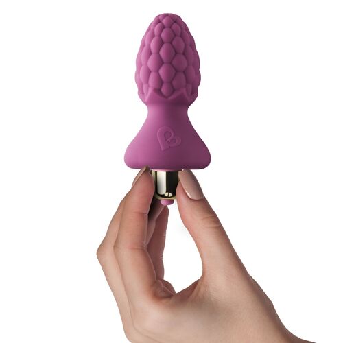 Rocks-Off Silicone Anal Plug with Vibration – 7 Modes