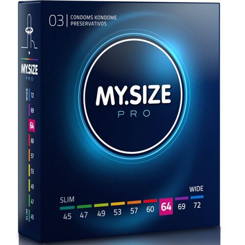 My Size — Pro Preservativos 64 mm 3 Unidades