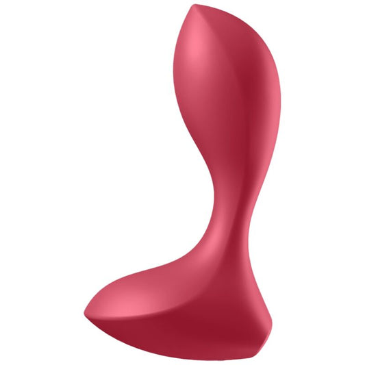 Satisfyer – Backdoor Lover Plug Anal Vibratório com 12 Modos (Vermelho, Recarregável)
