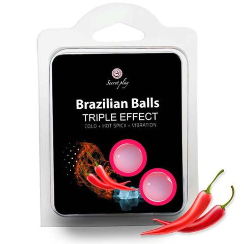 Jogo Secreto Conjunto de 2 Bolas Brasileiras — Efeito Triplo — imagem principal