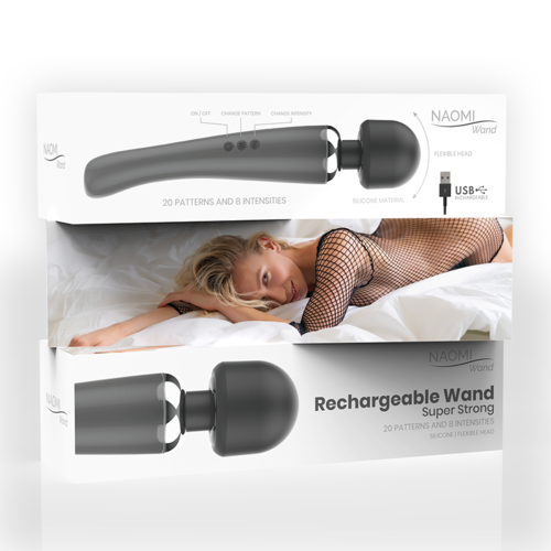 NAOMI WAND – Massajador Super Potente com 8 Intensidades e 20 Modos