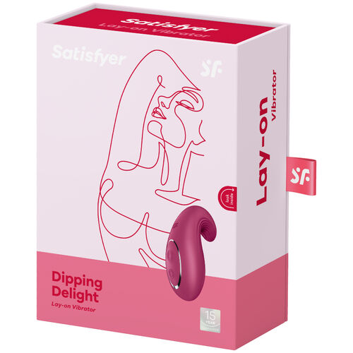 SATISFYER – Vibrador Lay-On com Ponta Curvada e 12 Modos