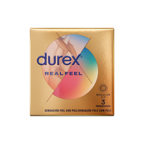 Durex — Preservativos RealFeel 3 Unidades