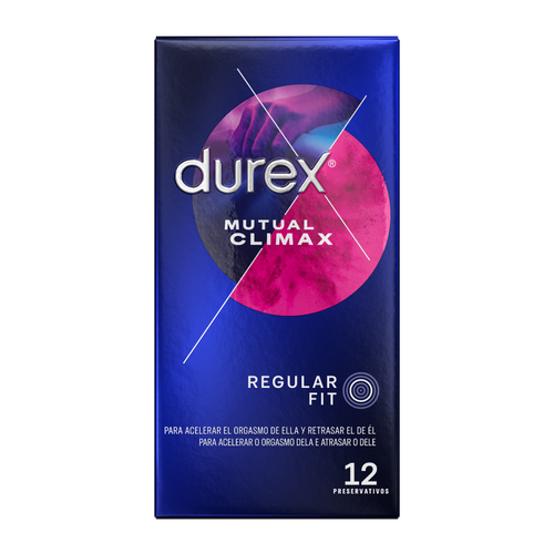 Durex — Preservativos Climax Mútuo com Estimulador e Retardante (12 Unidades)