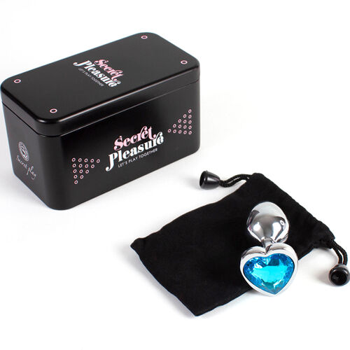 Secretplay Plug Anal Metal Fúcsia Coração Pequeno – 7 cm