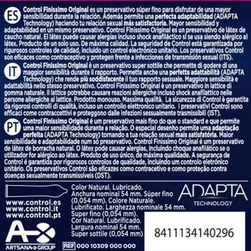 Control — Preservativos Finíssimo 3 Unidades