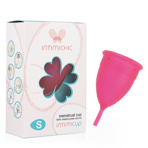 Intimichic — Copo Menstrual Silicone Grau Médico Tamanho S e L — imagem principal