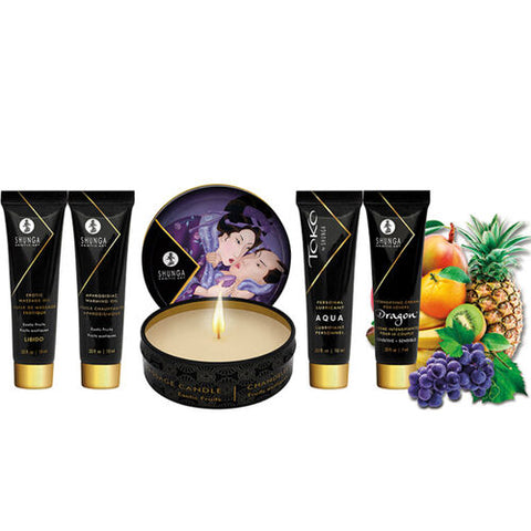 Shunga Frutas Exóticas da Gueixa Secreta — Kit Erótico de Viagem 5 Produtos — imagem principal