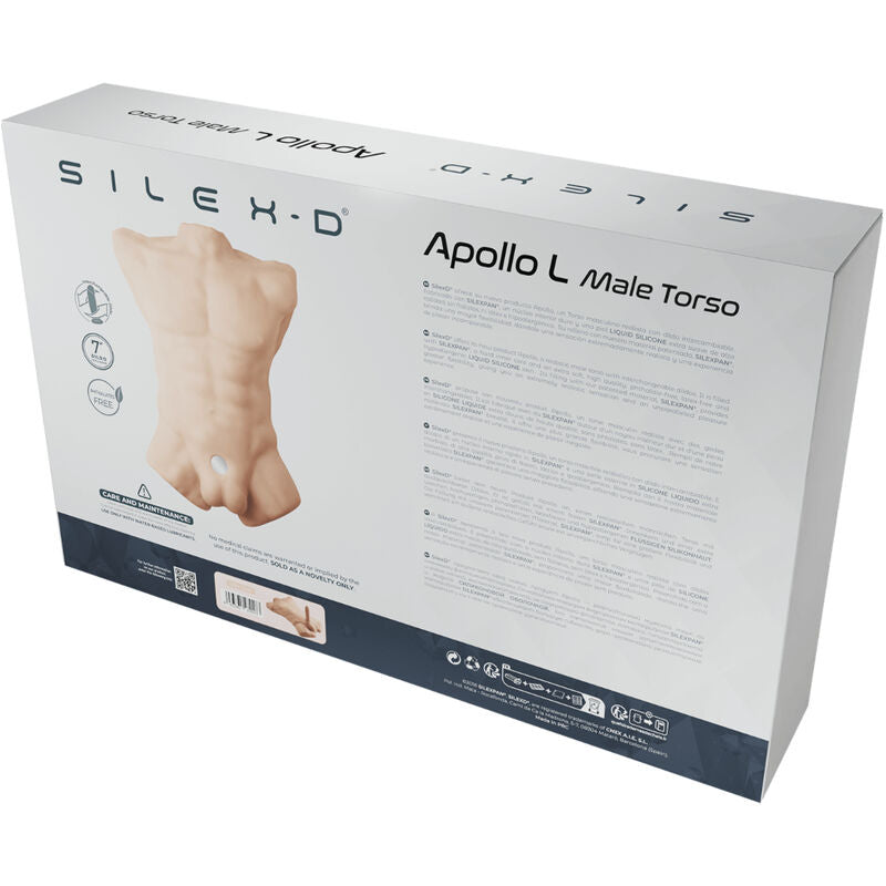 Torso Masculino Realista em Silicone Premium com Vibração e Design à Prova de Água