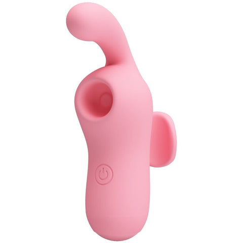 Vibrador de Dedo com Sucção e Vibração Dupla — imagem principal