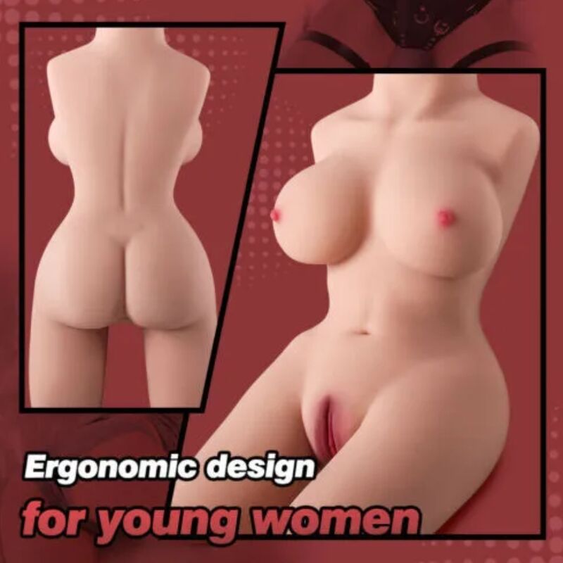 Torso Feminino Realista em TPE com Textura Ultra Macia