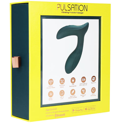Pulsation Estimulador de Próstata com App (Duplo Motor & IPX7)