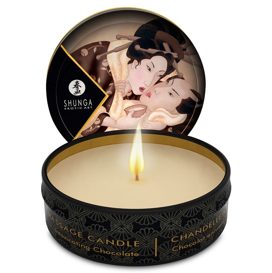 Mini Caress Vela de Massagem Chocolate 30 ml — Shunga