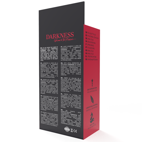 Darkness Plug Anal com Cauda Preta – Compacto, Confortável e Fetiche