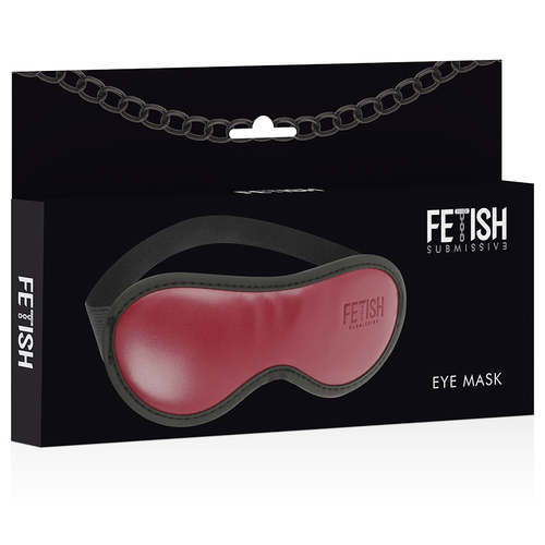 Fetish Submissive — Máscara de Couro Vegano com Forro de Neoprene