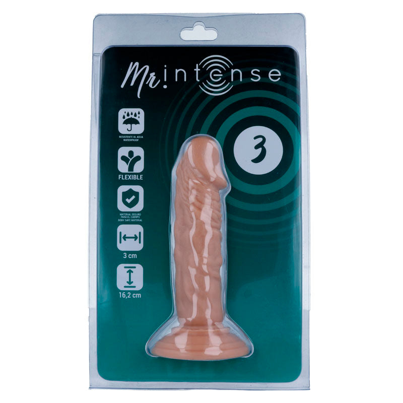Mr. — Modelo 3 Dildo Realista 16,2 cm com Ventosa