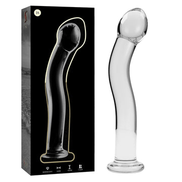 Nebula Series by Ibiza — Dildo de Vidro Transparente 18,5 cm — vista adicional 2