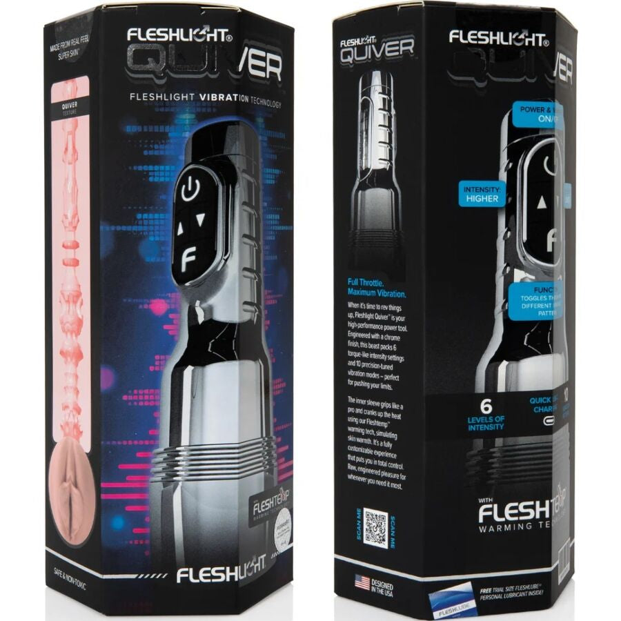 Masturbateur vaginal vibrant rechargeable Quiver