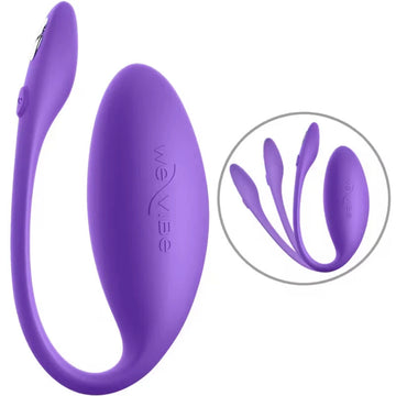 Ovo Vibratório We-Vibe Jive Lite — perfil do ovo e detalhe da flexibilidade
