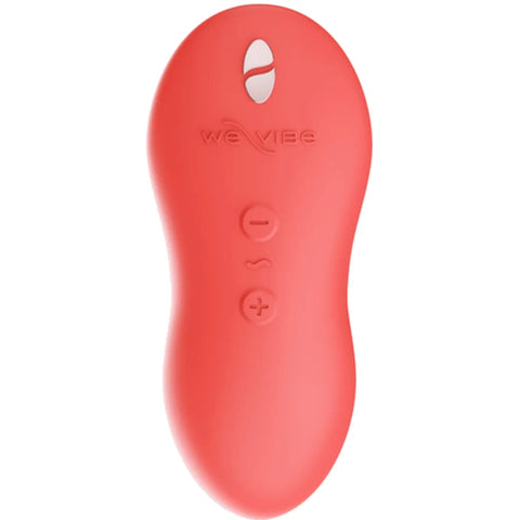 Vibrador We-Vibe Touch X (Coral) — vista frontal dos controlos