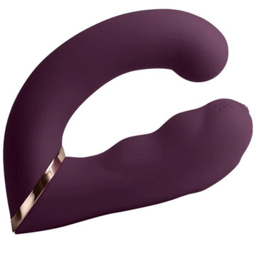 ROCKS-OFF - VIBRADOR DUAL ESTIMULADOR GÉMINIS DEL CLÍTORIS PUNTO G MORADO