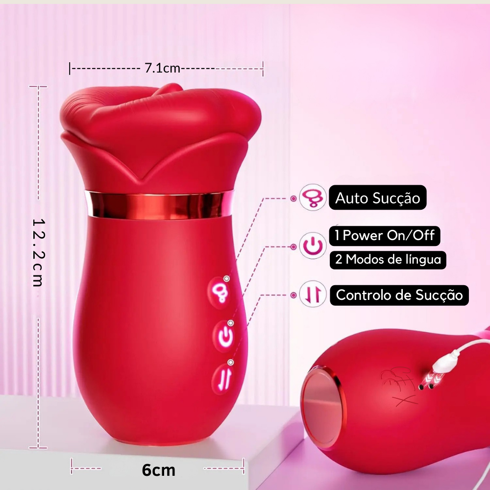 Super Boquinha 4 em 1- Vibrador/ Sugador/ língua/ Boca