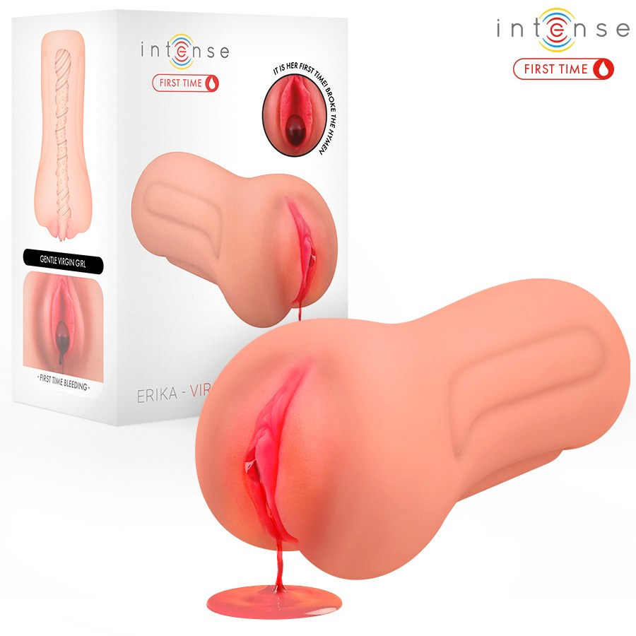 INTENSE FIRST TIME - ERIKA VIRGEM SE MASTURBANDO COM SANGRAMENTO