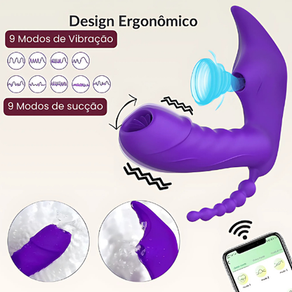 Vibrador 3 en 1 con aplicación Bluetooth