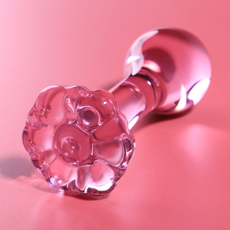 NEBULA SERIES BY IBIZA - MODELO 2 PLUG ANAL VIDRIO BOROSILICADO ROSA 11 CM -Lo- 3.5 CM