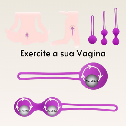 Bolas Vaginais Kegel em Silicone Médico