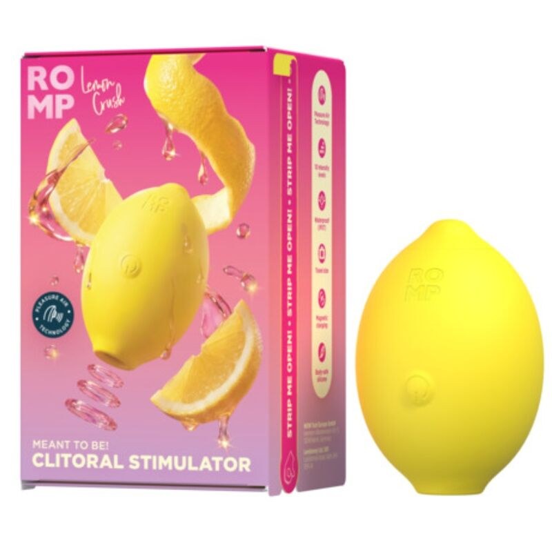 Lemon Crush — Pleasure Air Clitoral Stimulator Yellow — ROMP