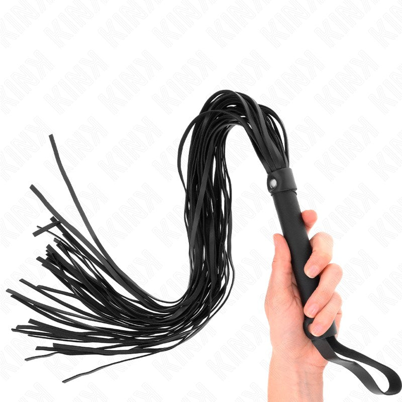 Peitsche, 60 cm, mit Schaffellimitat – Kink