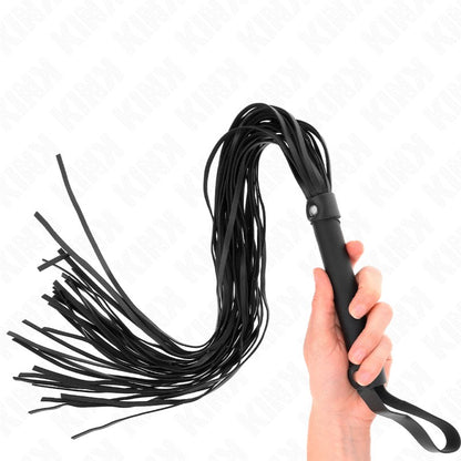 Peitsche, 60 cm, mit Schaffellimitat – Kink