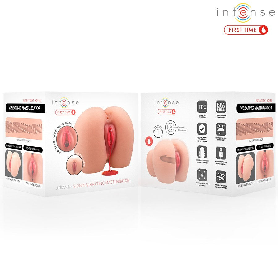 INTENSE FIRST TIME - VIBRADOR ARIANA VIRGEM MASTURBADOR COM SANGRAMENTO