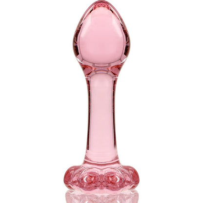 Modelo 2 — Vidrio rosa, 11 cm — Serie Nebula de Ibiza